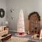 9ft. Pre-Lit Slim White Artificial Christmas Tree, Warm White LED Lights